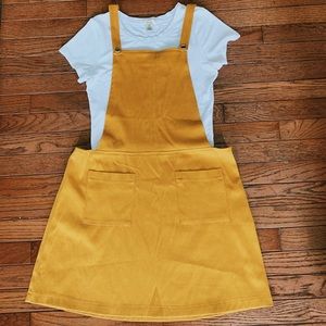 NEW Mustard Overalls Dress | PRIMARK